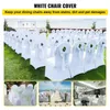 VEVOR 50 100Pcs Wedding Chair Covers Spandex Stretch Slipcover for Restaurant Banquet el Dining Party Universal Chair Cover 220512