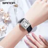 Reloj Unisex, reloj de lujo, carro con tanque, moda para mujer, reloj cuadrado, correa de cuero, movimiento intelectual resistente al agua, ANGLAISE JANFL