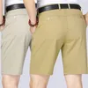Été 100 coton Shorts hommes genou longueur Boardshorts classique marque confortable vêtements plage mâle pantalon court 220715