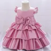 Girl Dresses Girl's Princess Dress for Weddings Party Satin Ballgown First Communion Cleren Speciale gelegenheid Pageant Costumegirl's