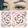 Falsche Wimpern 5/10 Paar 6D Faux Mink Russian Strip LashesCurl Lash Extension Mega Lift Fluffy 15mm Natürlich weich WiederverwendbarFalse3944168