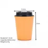 Groothandel 8 kleuren 12oz Tarwe Stro draagbare auto mokken Beknopte koffie mokken Dhl Min Min