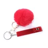 Acrylique Débit Carte Bancaire Grabber Cartes De Crédit Extracteur Porte-clés pour Long Nail Avec Pom Pom Ball Et Clip En Plastique Prix De Gros