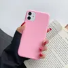 18 Color silicone phone cases for iPhone 11 13 12 Pro Max Samsung S20 A32 A52 A21 5G A50 S30 s21 note9 12 13 mini XR XSMAX Fully frosted TPU soft case UV print material case