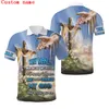 Letnie koszule Kobiety dla mężczyzn Way Maker Wrażenia robotnik Bóg ręka Jezus Dostosuj nazwisko koszulka polo 3D drukowana krótkie rękaw T 220704