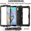 tablets case for Samsung Tab S7PLUS S7 FE S8 plus 12.4 2022 X806B X806U X806N shoulder strips on back screen protectors defender case