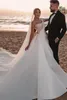 2022 prachtige lovertjes Arabische trouwjurken met afneembare trein een schouder zeemeermin bruidsjurken tule vintage sexy trouwjurken bc5617 b0623x02