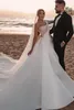 2022 Gorgeous Sequined Arabic Wedding Dresses With Detachable Train One Shoulder Mermaid Bridal Dresses Tulle Vintage Sexy Wedding Gowns BC5617 B0623x02