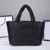 Totes Luxury Tote Women Quilted Satchels Designer Handbags Branded Soft Nylon Square Top Handel Laptop Bags For