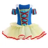 Vestido infantil saia de dança de gaze de algodão infantil vestido de performance menina tutu princesa vento