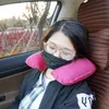 Oreiller gonflable fonctionnel pour le cou Inflatables Oreillers de voyage en forme de U Coussin d'air de repos pour le cou de la tête de voiture pour le voyage