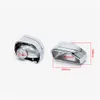 1 Pair Black Silver Car 304 Stainless Steel Square Exhaust Pipe Muffler Tip For BMW X3 X4 G01 X series