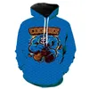 Felpe con cappuccio da uomo Felpe Cookie Monster 3D Stampato Uomo Donna Felpa con cappuccio Felpa con cappuccio Cartone animato Anime Harajuku Pullover hip-hop Bambini Ragazzo G