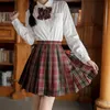 Conjuntos de ropa Escuela japonesa Jk Uniforme Seifuku de manga larga para niña Falda plisada de cintura alta Anime Cosplay Estudiante Colegiala Set completo