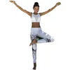 Pantalones de yoga para mujeres Leggings de impresión digital Honey Leggings High Winst Fitness Gimnas