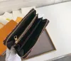 Diseñador de moda carteras de lujo Zippy Lockme monedero embrague para mujer Alta calidad en relieve monogramas cremallera monederos señoras titular de la tarjeta caja original bolsa de polvo