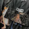 男性用デザイナーTシャツKITHダイヤモンド半袖ブラックTシャツファッション衣料ブランドラウンドネックスリムソーシャルスピリットガイハーフマン00054