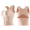 Reggiseno correttore posturale cintura riducente da donna Reggiseno intimo senza cuciture Guaina corsetto dimagrante Top Controllo pancia Body Shaper Canotta 22065235638