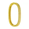 Bangle 2023 armbanden bij hand ovaal vol zirkoon diamant goud kleur kerstcadeau vrouwen vrouwelijk kristal luxe mode Afrikaans trum22