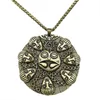 Anhänger Halsketten Buddha Ogma Medaillon Om Yoga Buddhismus Große Talisman Halskette Amulett Schmuck Dropship Lieferant 2022Anhänger