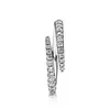 Autentyczne 925 Srebrne linie srebrnego pierścienia Blask Women Pierścienia Pierłnictwo ślubne Pierścienie oryginalne zestaw pudełka na nowy pierścień Pandora
