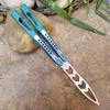 TheOne Butterfly Trainer Knife Archon D2 Blade Channel Titanium Handle Bushing System Jilt Swinging Free Tool Fels 19153