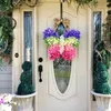 Decorative Flowers & Wreaths Color Tulip Wreath Easter Door Decoration Decor Wedding Elf Home Angel Garden Background Fai F8y2Decorative