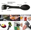 Outdoor Gadgets Survival Tools 5 In 1 Camping Multifunctionele EDC Kit Practical Fork Knips Lepel Fles/Can Opener Camping Picknick-servies