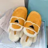 Designer Women Bags slipper Wool slippers Indoor Hotel Cotton Fabric Plush Casual slippers for spring autumn and winter