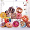 Factory spot 40cm creative 3d gourmet donut plush doll cushion pillow sofa cushion donut round plush cushion free UPS or DHL