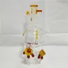 Mini tortuga Hookahs Bubbler Starbuck Cup Vaso de vidrio Bong Embriagador Fumar Dab Rig Ash Dab Pequeño reciclador Tubos de agua