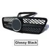 4 ألوان شبكات الهواء الأمامية للبنز C-Class W203 2000-2006 C63 ABS Material Mesh Mesh Grille تصميم سيارة