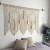 Macrame duvar asılı goblen dekorasyonu pamuk bohem el yapımı dokuma ev güzel hediyeler 55x70cm 220817