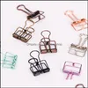 Filing Supplies Products Office School Business Industrial 10Pcs Cute Kawaii Colorf Metal Clip Paper Notes Clips For Po Mes Ticket File Ko