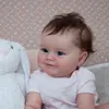 50CM Reborn Baby Doll Newborn Girl Baby Lifelike Real Soft Touch Maddie with Hand-Rooted Hair High Quality Handmade Art Doll AA220325