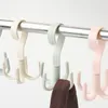 Space Saving Rotated Hangers Hooks Wardrobe Clothes Rack Organizer Bag Hanger Shoes Belt Scarf Hanging Racks Closet Hanger ZC1257