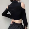 Chemisiers pour femmes chemises minces vêtements d'été femmes solide Transparent maille transparente épaules nues hauts simple boutonnage bouton Long
