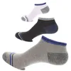 Chaussettes pour hommes paires hommes cheville chaussette classique rayé noir blanc mode décontracté Durable été Anti-friction déodorant coton MeiasMen's