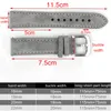 Suede Leathetr Watch Strap 18mm 19mm 20mm Vintage Handmade Watchband Gray Brown Replacement Belts For Watch Accessories #BF 220706