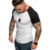 Solid Color Short Sleeve T Shirts Men 2022 Summer High Quality Raglan T-Shirt Fashion Hip Hop Top Tees Simple Style Blank Shirt Y220606