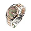 Orologio asiatico di alta qualità 2813 orologi da donna meccanici automatici sportivi quadrante in madreperla da 36 mm vetro zaffiro 116201 orologio con cinturino in oro rosa in acciaio inossidabile