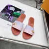 Designer glider kvinnor tofflor tie -dye sandaler tofflor blommor blommor platt varum￤rken bottnar gummi flip flops l￤der sommargradientskor - l