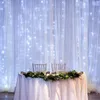 Saiten LED LED Weihnachtsgirlande Vorhang Eiszapfen Licht AC220V Innenparty Garten Bühne im Freien Dekorative Feen beleuchtet