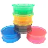 Hookahs glass bongs accessories 100mm herb tobacco grinder 2layer plastic colorful big size Grinders upper layer concave for roling tray