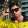 النظارات الشمسية أزياء TR90 يندبروف الرياضة الاستقطاب الرجال العلامة التجارية مرآة المتضخم شقة أعلى حملق نظارات شمسية للرجال