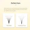 AGUUD 5 Traot Premade Volume N Fans Lash Thin Root Pointy Base 3D 5D 6D 8D 10D 12D Volume Pre Made Fans Lash 220524