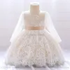 Girl'S Dresses Baby Girls Formal Princess Clothes Kids Long Sleeve Mesh Puffy E18527