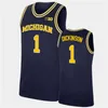 Xflsp College Custom Michigan Wolverines Maillot de basket cousu Nik Stauskas Trey Burke Gary Grant Cazzie Russell Glen Rice Jalen Rose Iggy