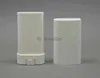 500 pz/lotto Bianco Trasparente Nero Vuoto Ovale Balsamo per le labbra Tubo di Plastica Bianco Solido Contenitori di Profumo