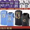 2021 Nieuwe Vince 15 Carter Basketball Jersey Pascal 43 Siakam Mens Kyle 7 Lowry Mesh Retro Tracy 1 McGrady Youth Kids Marcus 21 Camby Orange